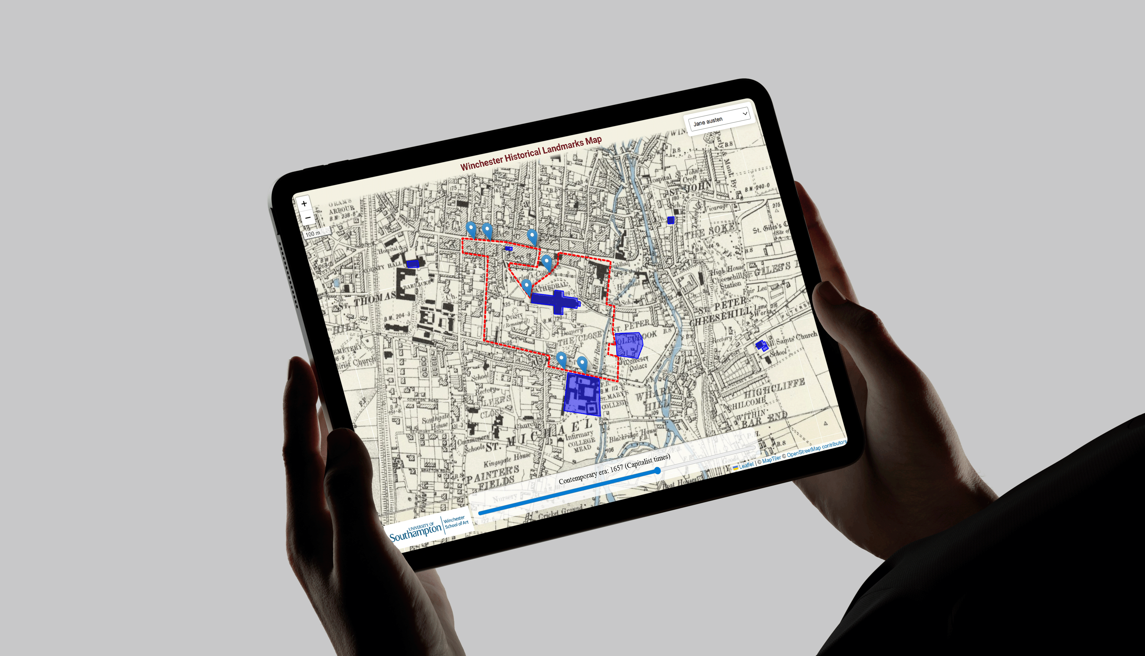 Winchester Historical Map — interactive overview
