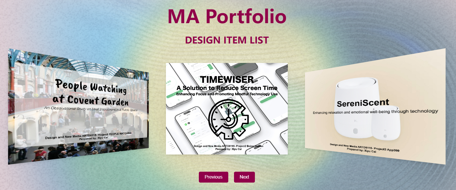 Semester 1 Portfolio